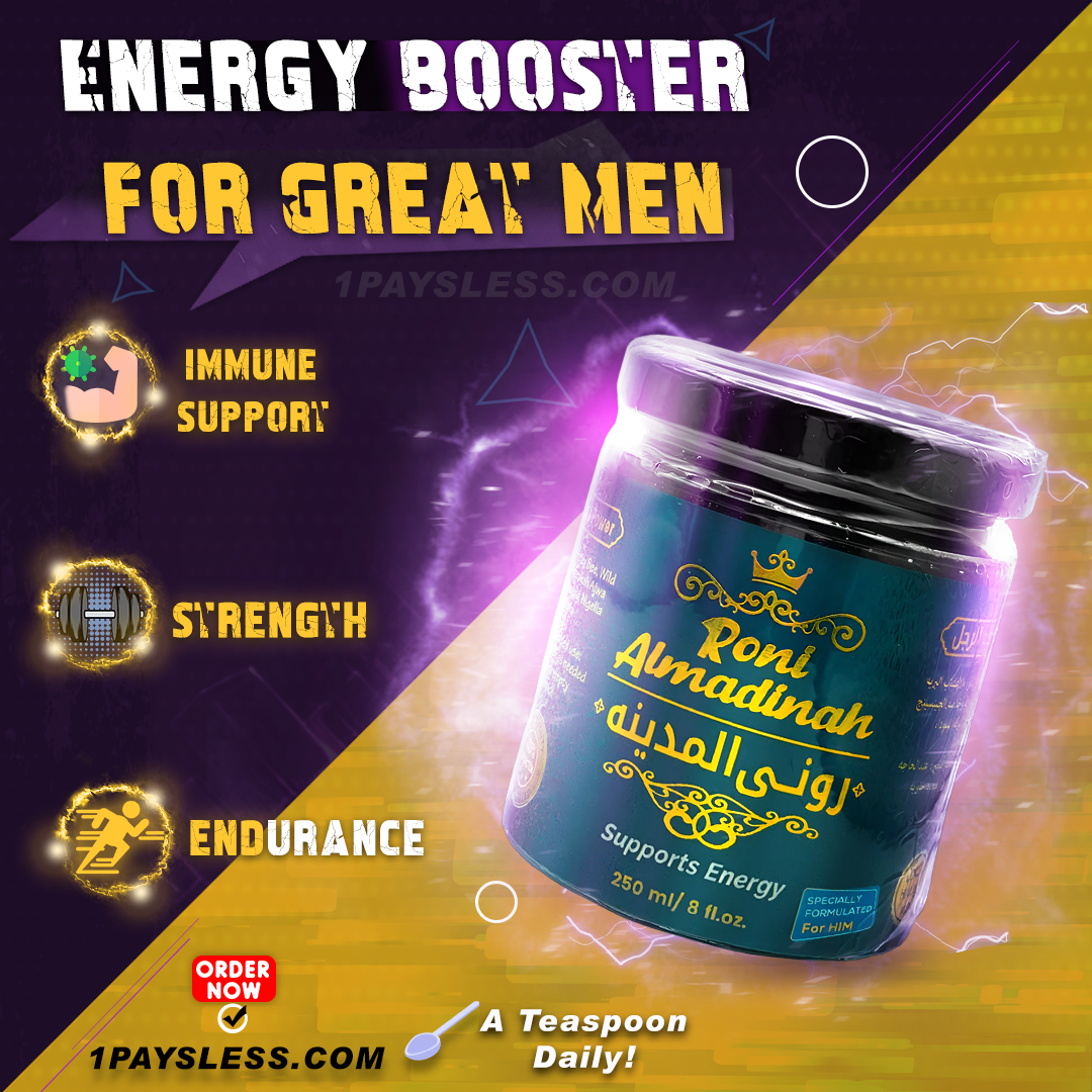 Ashfiah Roni Almadinah Energy Booster, Strength Support, and Endurance Support for Men