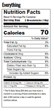 Toufayan Everything Breadsticks Crispy Bread Sticks 8oz 227g Nutrition Facts