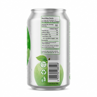 Elisha Green Apple Sparkling Drink 12.3 Fl Oz Can - Crisp & Refreshing, Fruity Flavor for Hydration & Enjoyment