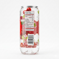 Elisha Sparkling Water 350ml Can Refreshing Cherry Flavor, Low Calorie for Everyday Enjoyment