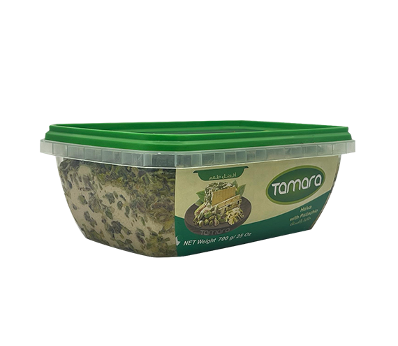 Tamara pistachio halva with sesame, 700g, showcasing creamy, nutty Tahini dessert with chopped pistachios on top.