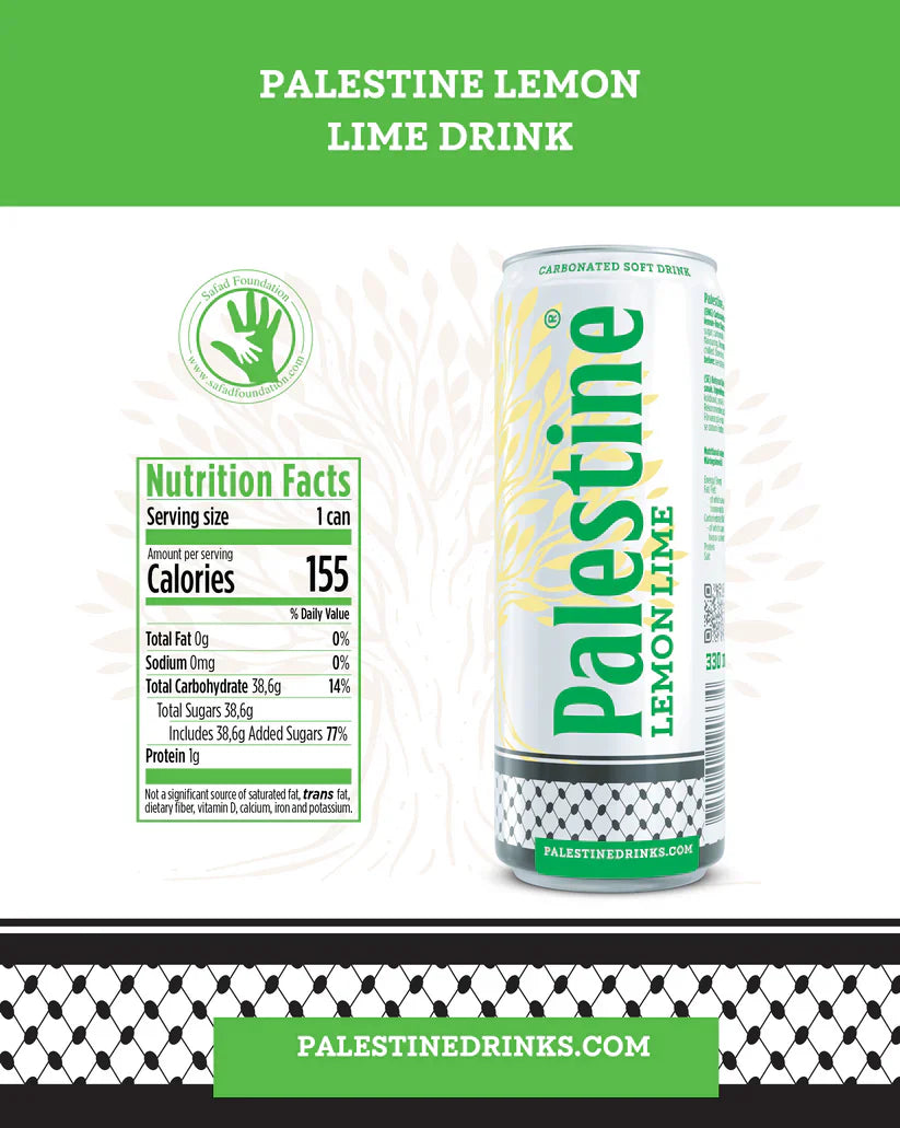 Palestine Drinks Lemon Lime 330ml Sparkling Citrus Soft Drink