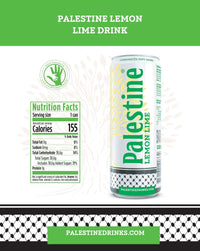 Palestine Drinks Lemon Lime 330ml Sparkling Citrus Soft Drink