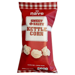 nave Sweet & Salty Kettle Corn Popcorn, 2.25oz Bag, Whole Grain, Gluten-Free, Gourmet Snack for Movie Night and School Lunches