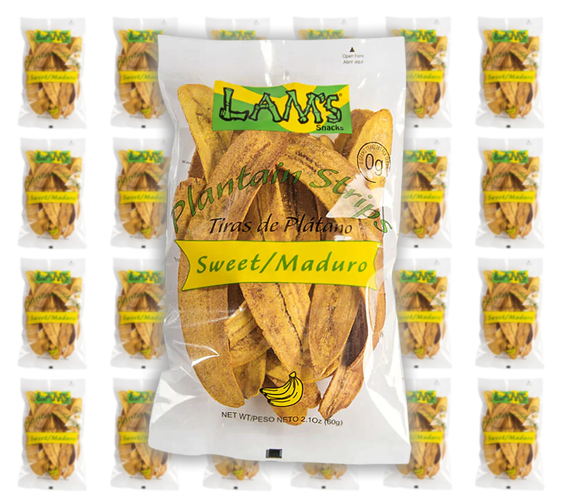 24 Bags of Lams plantain strips