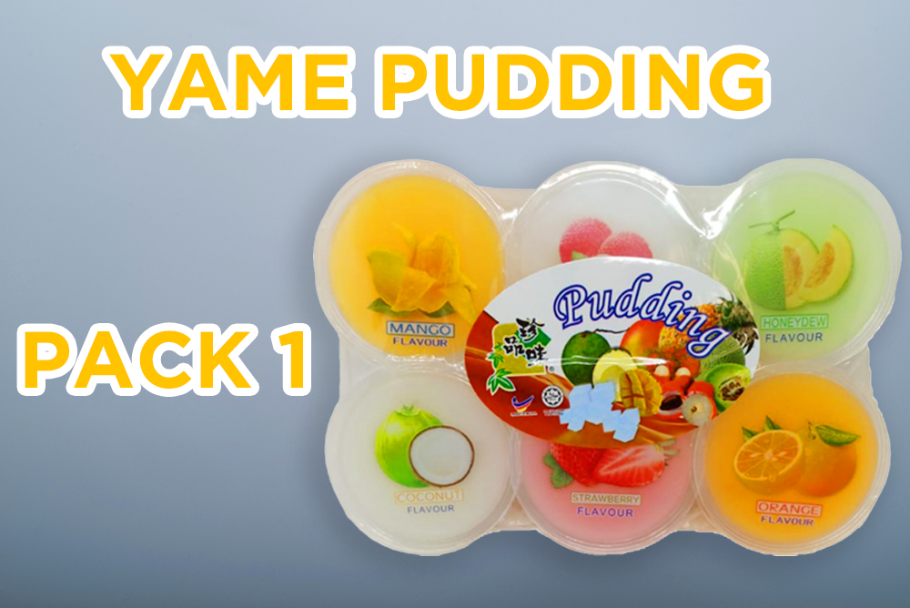 Yame Yogurt Pudding Cups 6 Mixed Flavors 3.88oz (110g)