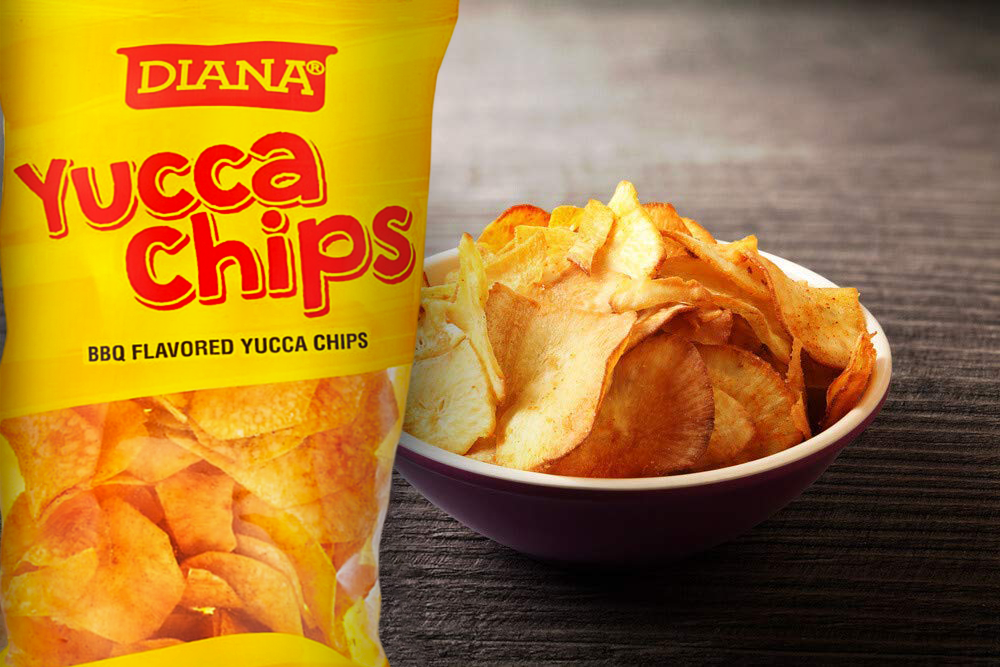 Diana yucca chips BBQ flavored