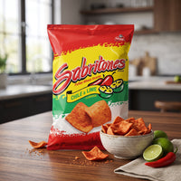 Sabritones Chile & Lime Puffed Wheat Snacks, 2oz Bag, Authentic Mexican Flavor, Zesty Spice and Bold Crunch for Everyday Snacking