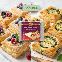 ALKARAMAH RGLR 10 PUFF PASTRY SQUARES 18X400g