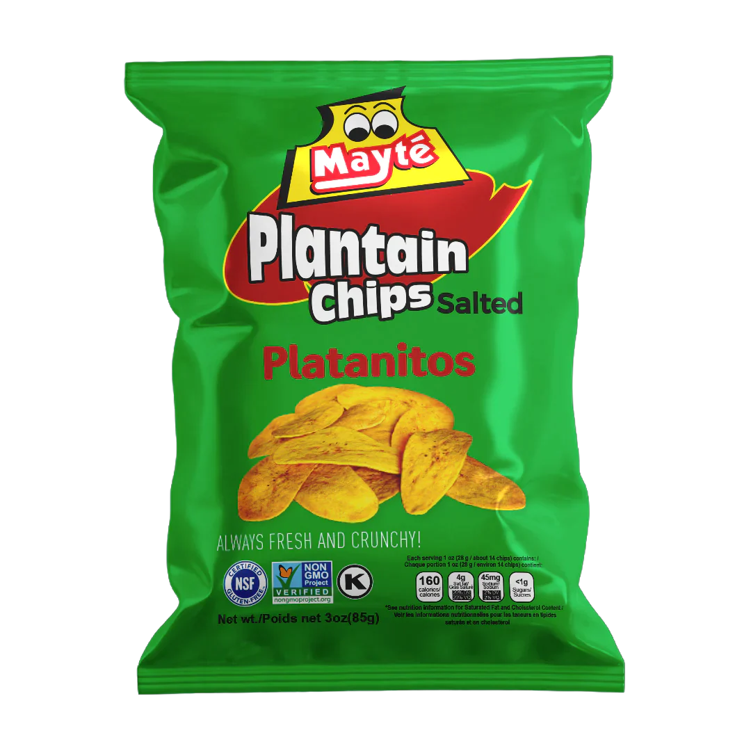 Mayte || Salted Plantain Chips|| Plátanos Fritos || 100% Natural || Always crunchy || 3 oz (85g)