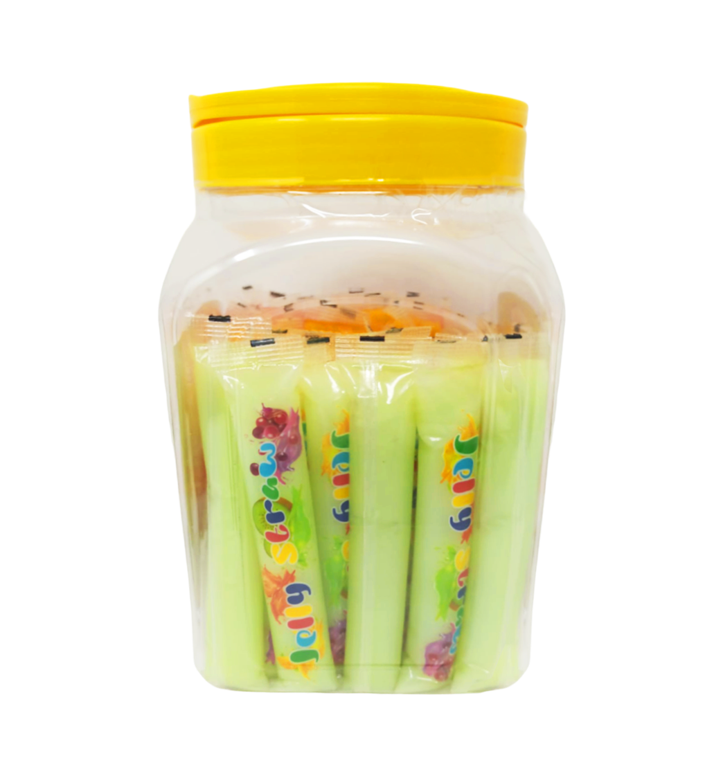 Jelly Pudding Straws Tiktok Assorted Flavors 40 Pcs 56.44oz