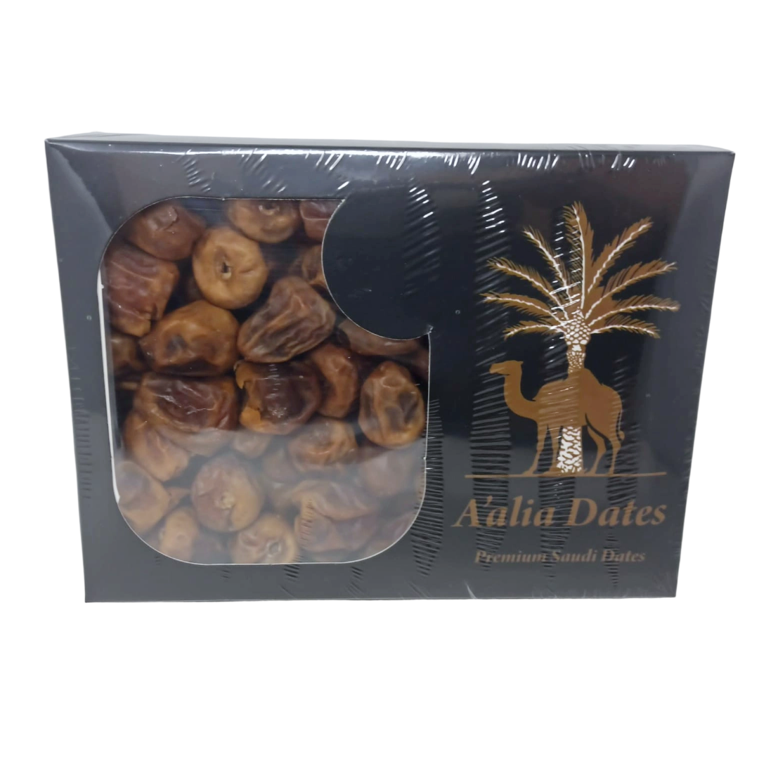 A'alia Premium Saudi Sukkary Dates - Natural, Chewy & Sweet Dried Fruit - Healthy Snack & Baking Essential (2.35 LB)