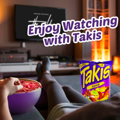 Barcel, Takis Fuego Hot Chili Pepper & Lime Flavored Corn Tortilla Chips Snacks 9.9 oz - 1PaysLess