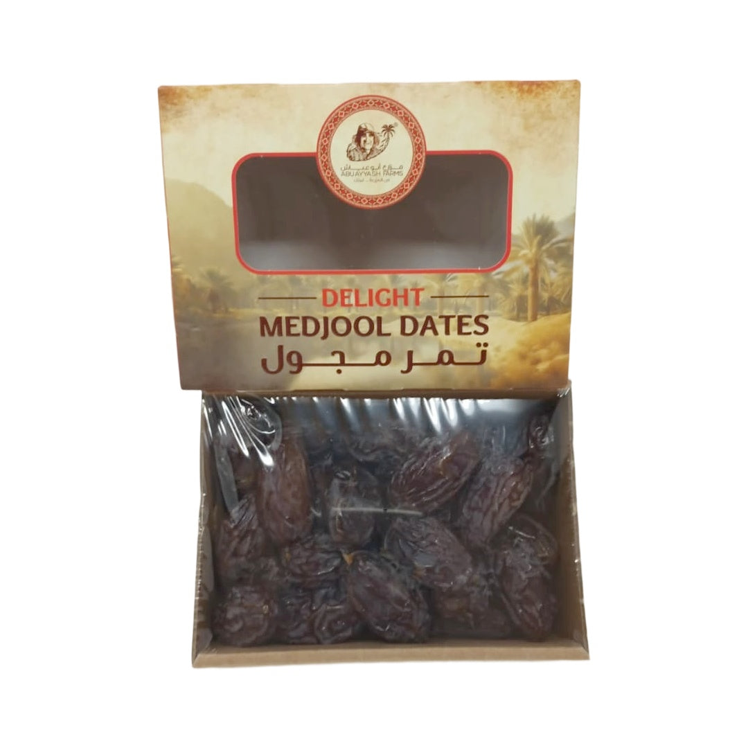 Abuayyash Farms Premium Delight Medjool Dates 2lb Pack Natural Whole Dried Fruit Non-GMO Vegan Healthy Snack for Cooking and Baking - SANI-LLC