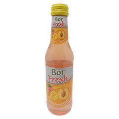 Bor fresh Mango & Peach Flavored Carbonated Drink, 200ml Glass Bottle, Vitamin C Enriched Sparkling Fruit Soda, Made with Beetroot Sugar, Refreshing Cold Beverage - SANI-LLC