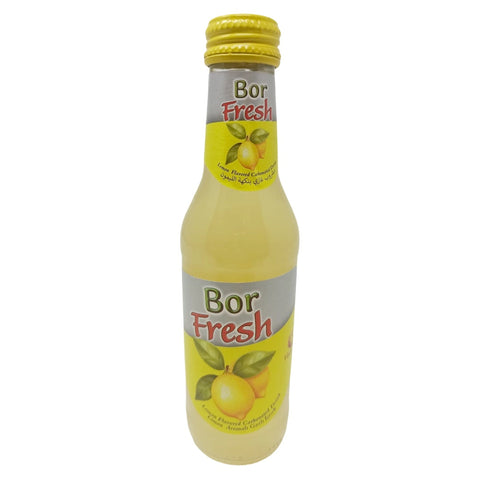 Bor Fresh Lemon Flavored Carbonated Drink, 200ml Glass Bottle, Sparkling Citrus Soda with Real Beetroot Sugar, Refreshing Crisp Thirst Quencher, Made in Turkey - SANI-LLC