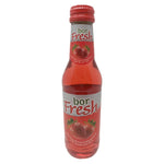 Bor Fresh Strawberry Flavored Carbonated Drink, 200ml Glass Bottle, Sparkling Fruit Soda Beverage, Refreshing Fizzy Drink Made with Beetroot Sugar - SANI-LLC