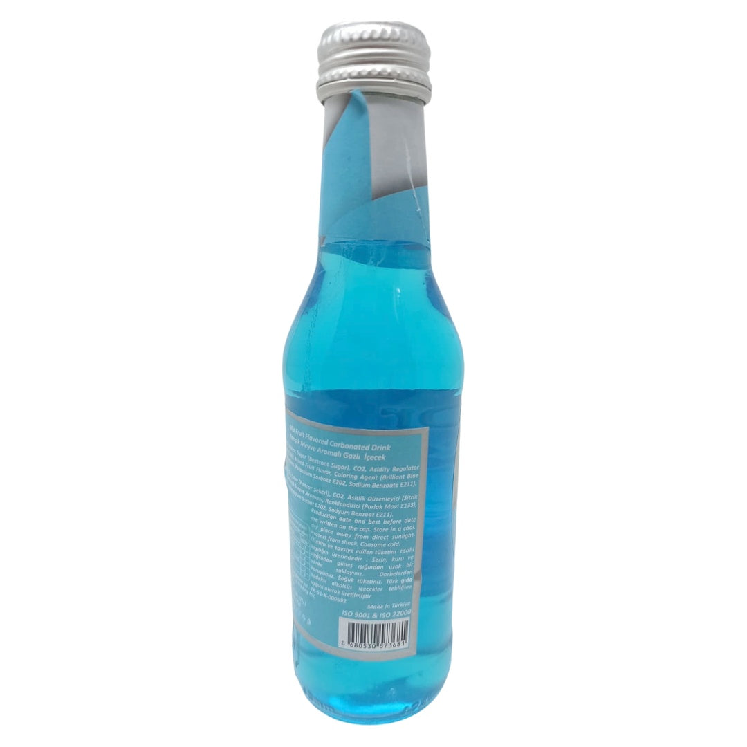 Bor Fresh Mixed Fruit Flavored Carbonated Drink, 200ml Glass Bottle, Sparkling Mixed Berry & Banana Flavor, Refreshing Fizzy Beverage for Parties and Celebrations - SANI-LLC