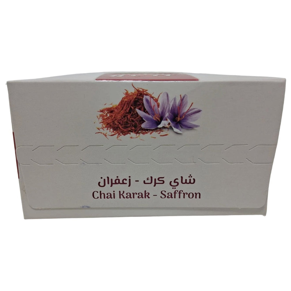 AlKhair Chai Karak Saffron Sugar-Free Instant Tea Mix, 12 Sachets (180g), Authentic Saudi Arabian Spiced Milk Tea with Natural Cardamom, Low Calorie & Keto Friendly - SANI-LLC