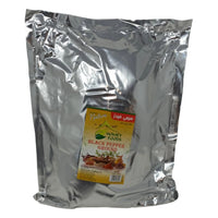 Homey Foods ground black pepper in a 5 lb bulk bag, fine aromatic black pepper spice for seasoning and cooking.