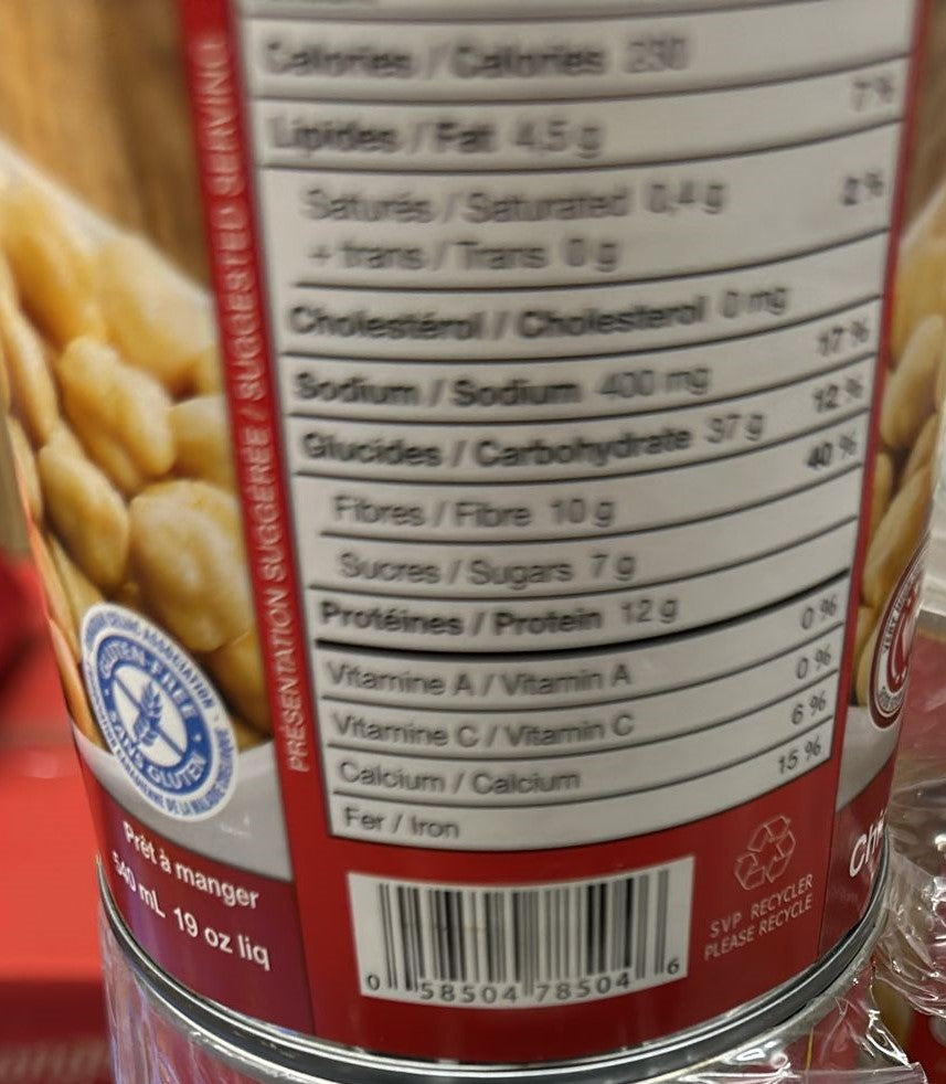 CLIC Can Chickpeas - 1PaysLess