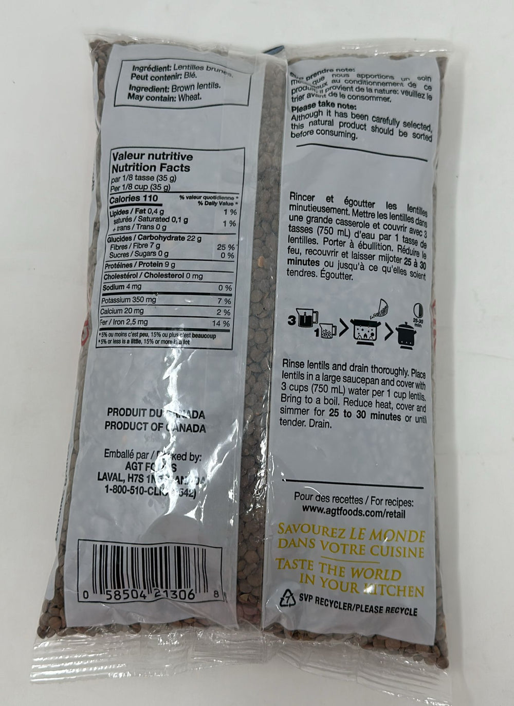 CLIC Brown Lentils - 1PaysLess