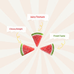 Cup candy watermelon Slice Fun fruit Bites 6oz