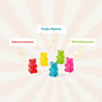 Cup candy Neon Gummy Bear Fun fruit Bites 6oz