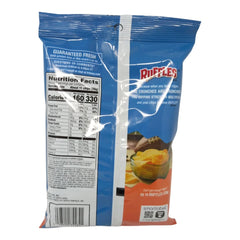 Ruffles Potato Chips 60.2g Bag Crispy Ridges Bold Cheddar & Sour Cream Flavor for Snack Time - SANI-LLC
