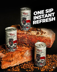 Rio Iced Coffee 180ml Ready-to-Drink Canned Coffee Beverage, Smooth Premium Blend, Refreshing & Convenient Morning Pick-Me-Up