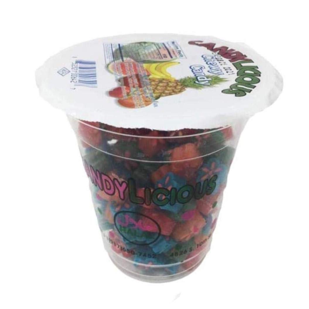 Cup Candy Licious | CHEWY CANDY | Mix fruit |HALAL | Sweets & Delicious|6oz. (2 PACKS)