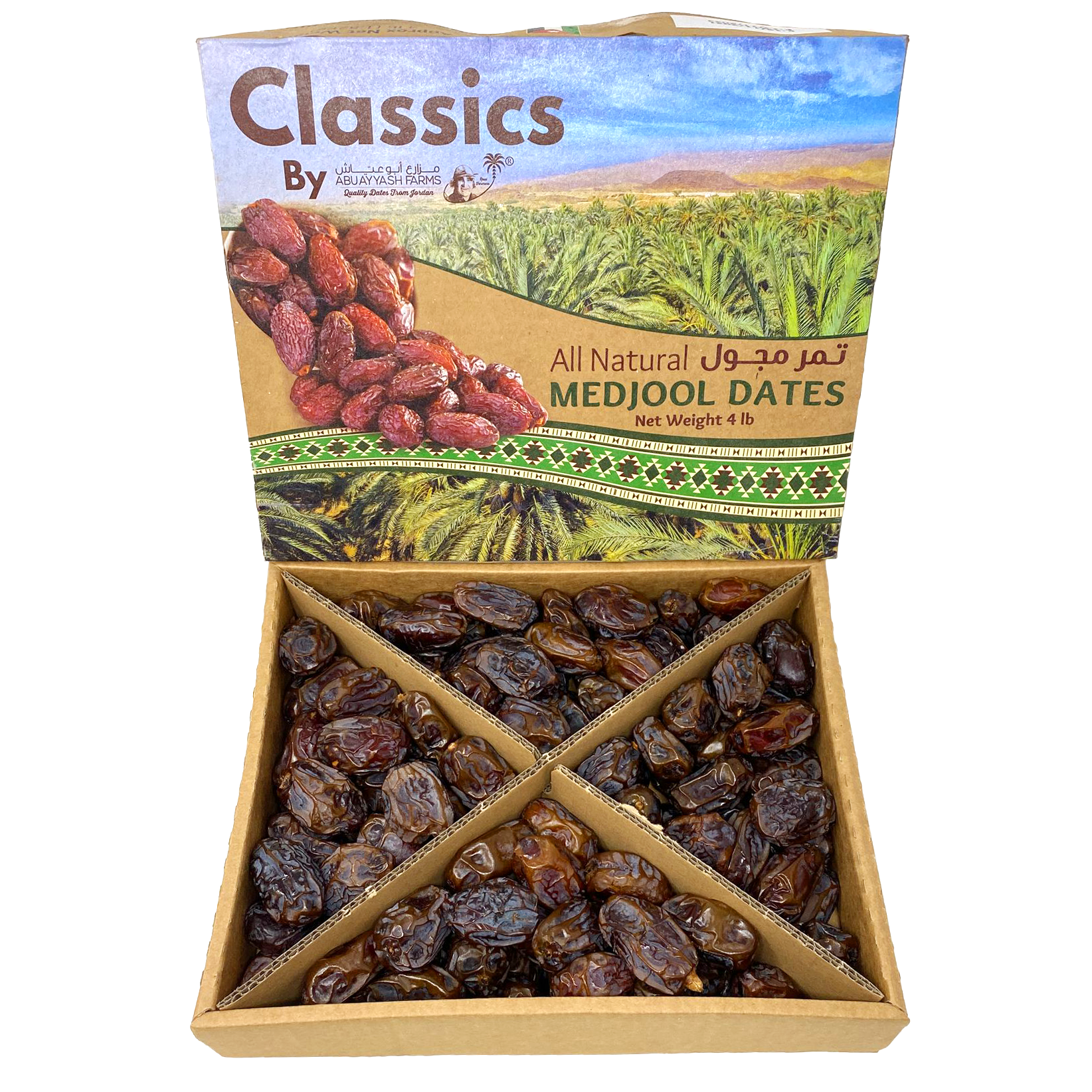 Classic (4 lbs) Medjool - AbuAyyash Dates from Jordan