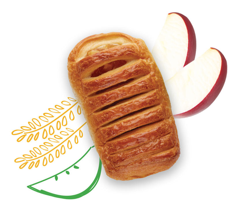 Oven Delights Apple Danish Fresh Buttery Danish 4oz - 1PaysLess