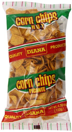 Diana Hot Corn Chips, Small, 4.30 Ounce (Pack of 24)