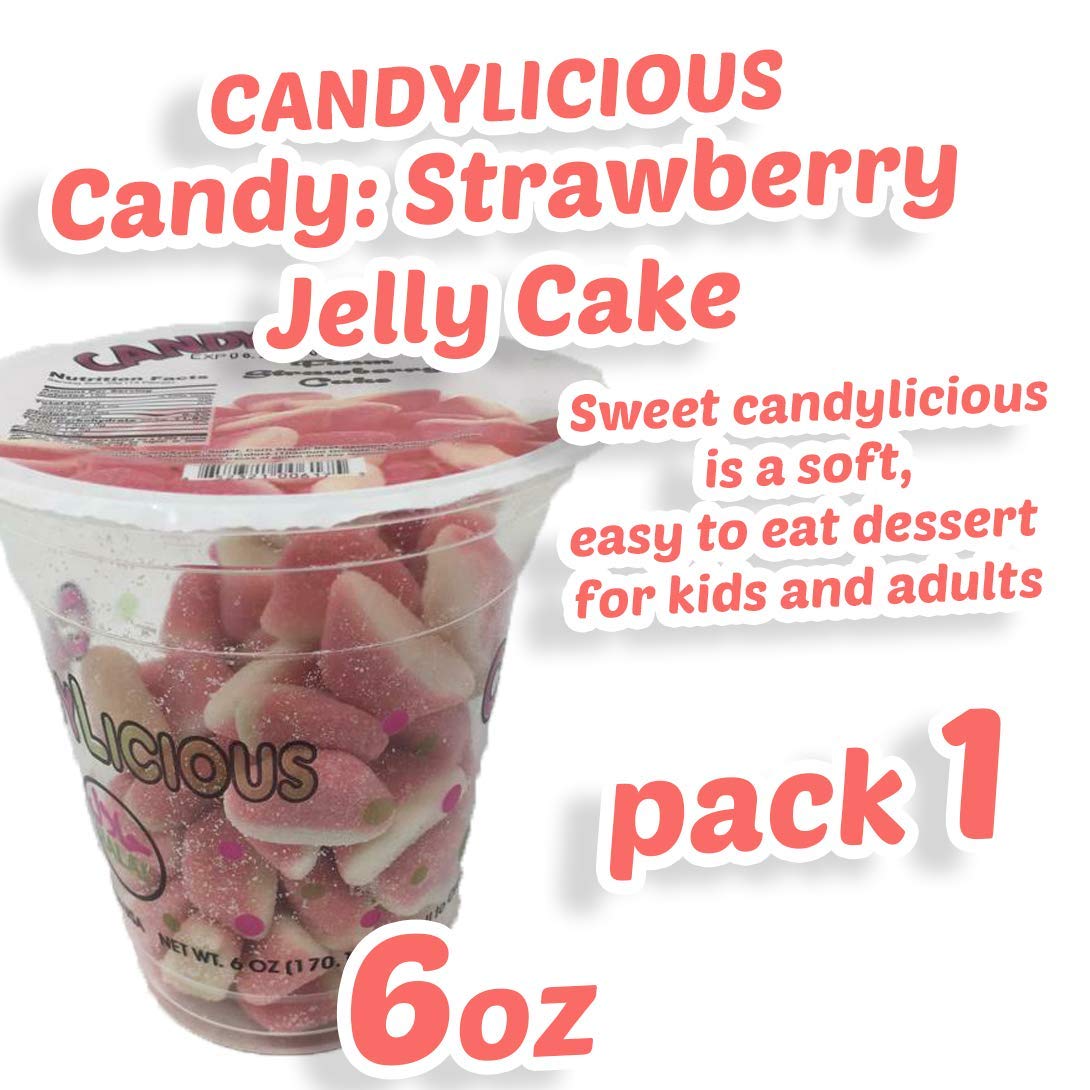 Cup Candy: Strawberry Jelly Cake of the best daily flavors, 6oz