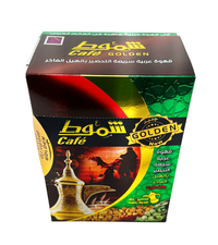 Shammout Saudi Arabian Golden Instant Arabica Coffee, Packets, Powder, Roasted Ground Coffee, Organic, Arabica Beans, Rich with Cardamom and Saffron Flavor, Eco-friendly Coffee, Gluten Free, Non GMO, Vegan, 10 Sachets - (0.48 lbs), 220g - SANI-LLC