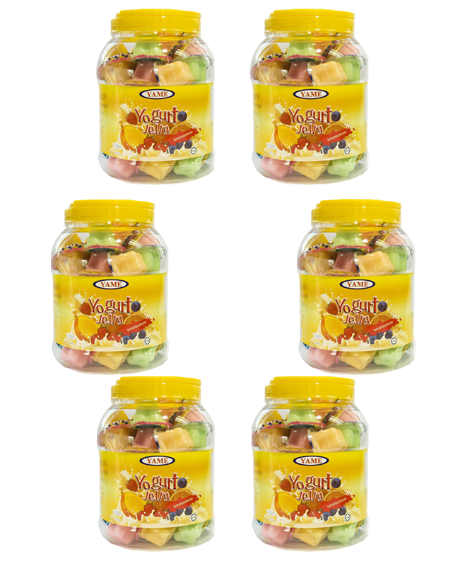 YAME-Halal حلال PUDDING YOGURT JELLY JAR ASSORTED WITH NATA DE COCO (Product of Malaysia)