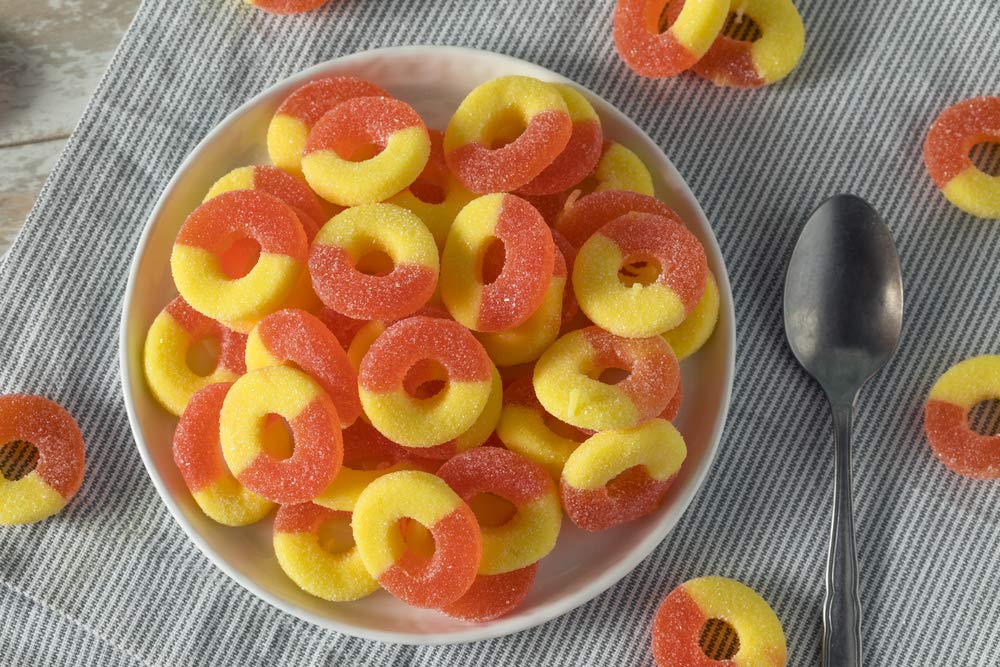 Cup Candy Licious | PEACH RINGS | Cup Candy | HALAL | Sweets & Delicious | 6oz.