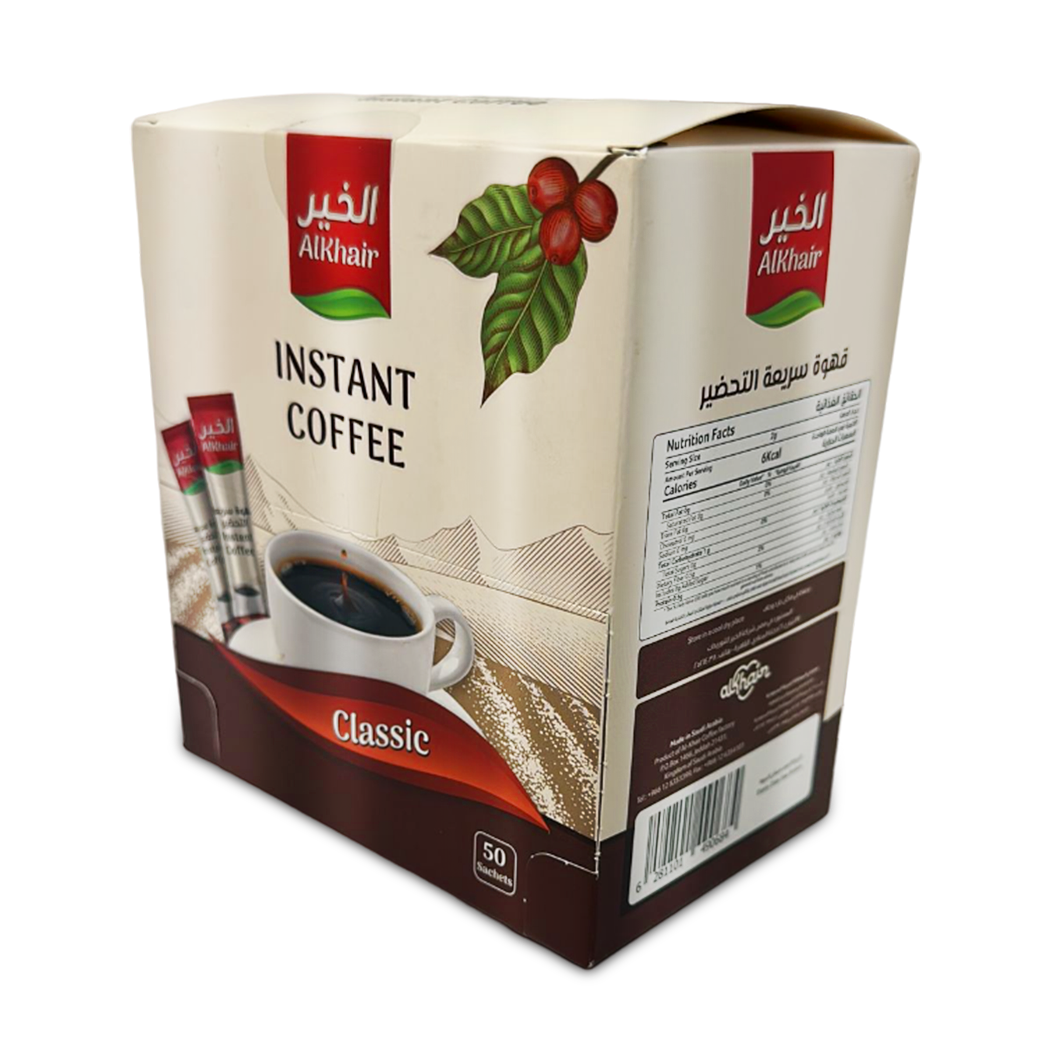 204100- Al-Khair Instant Classic Coffee, (2g*50Stx)