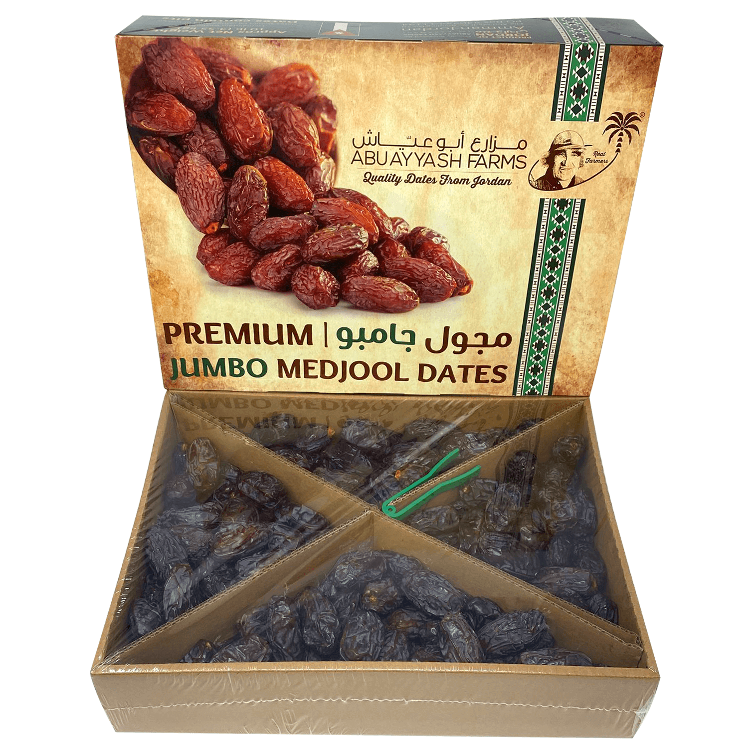 Premium Jumbo (10 lbs) 4.5 KG Medjool Dates Premium - AbuAyyash Dates from Jordan