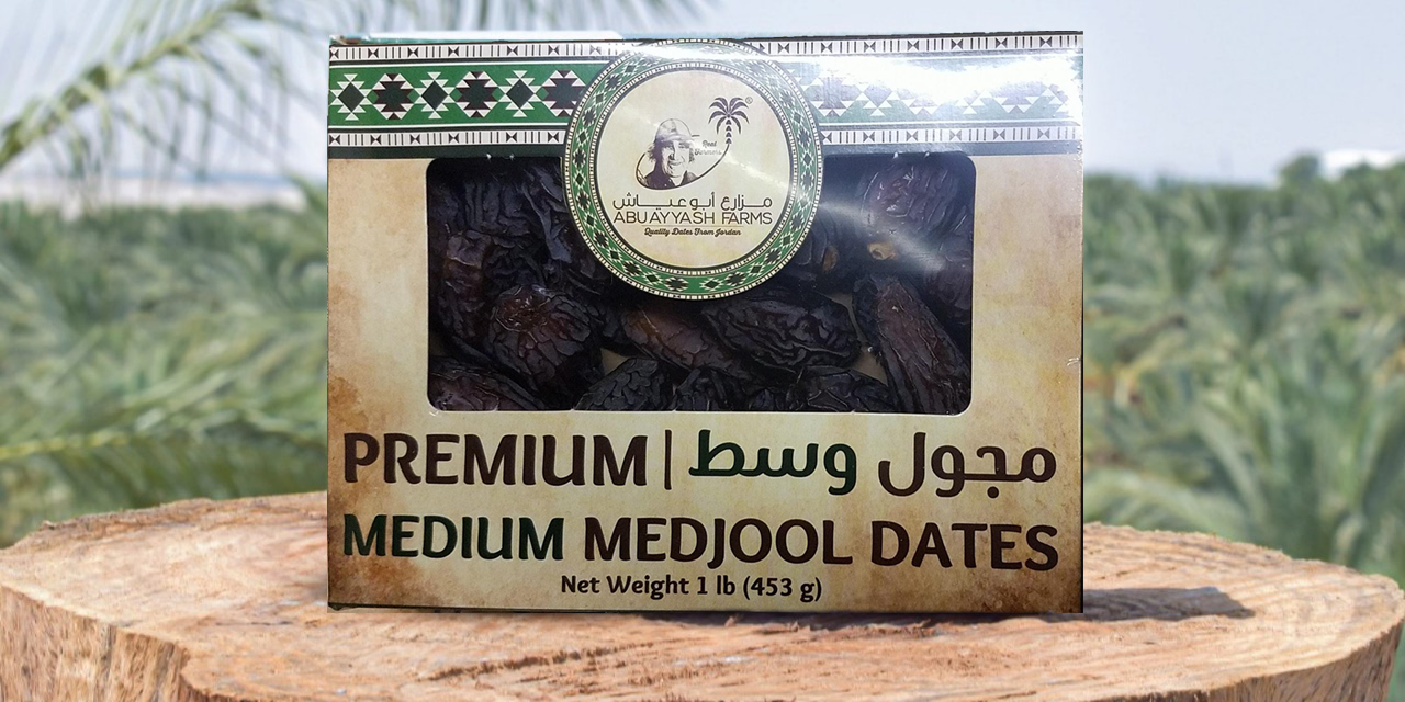 Dates | AbuAyyash Farms | Large & Medium Choice Medjool Dates | 2.2 & 1 pound BOX | 2.2LB. (1kg) & 1LB(453g) || Hand-Picked, Fresh from Jordan Valley | Vegan, Non-GMO