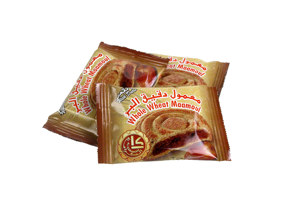 ALKARAMAH MAAMOUL DATE - WHOLE WHEAT (20X320g)  Recommended Retail Price $3.99 - UPC 732542002722 - SANI-LLC