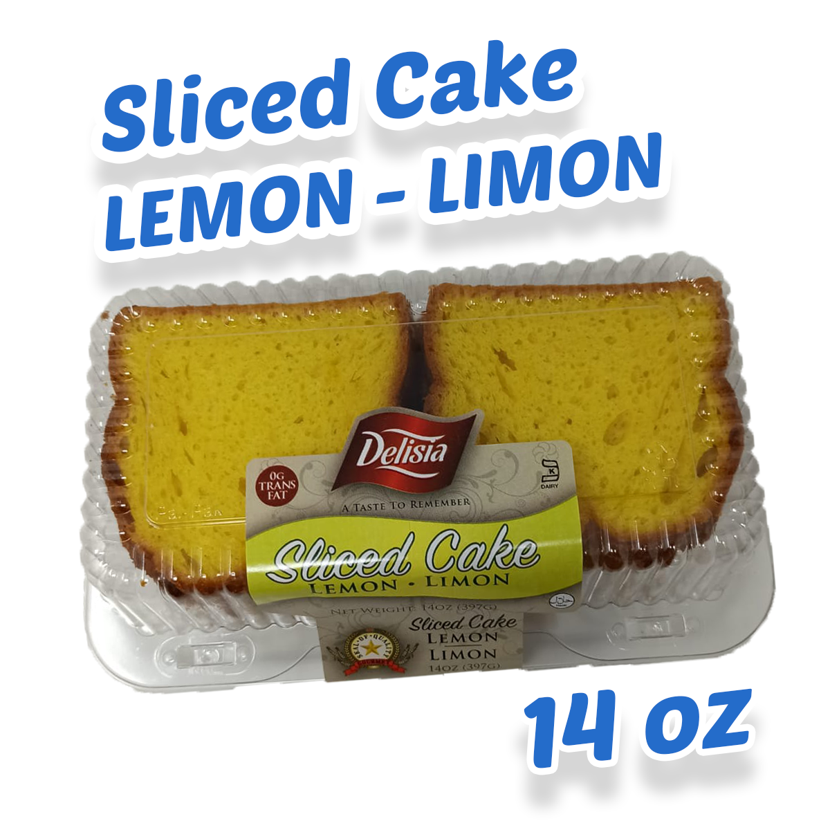 Delisia | Sliced cake | Lemon-Limon || cake decorating turntable || cake spinner | 397G | 14oz