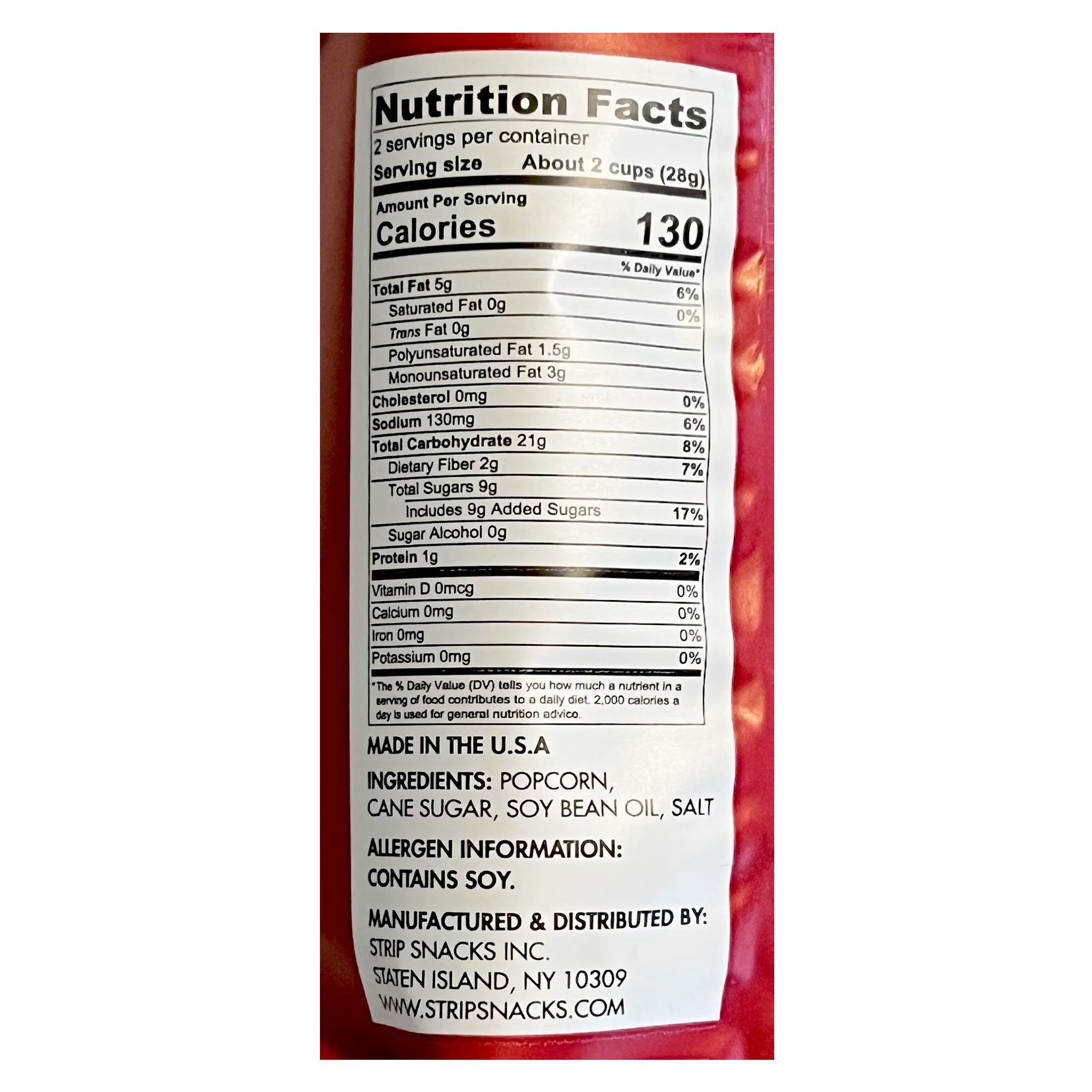nave Sweet & Salty Kettle Corn Popcorn, 2.25oz Bag, Whole Grain, Gluten-Free, Gourmet Snack for Movie Night and School Lunches