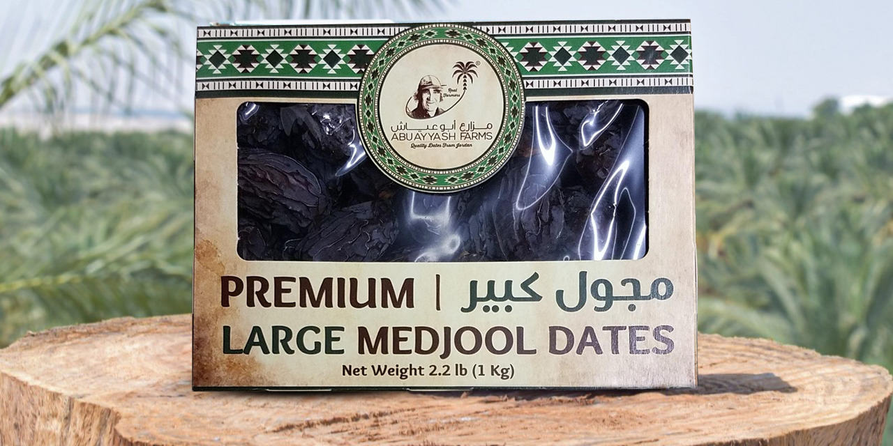 Dates | AbuAyyash Farms | Large & Medium Choice Medjool Dates | 2.2 & 1 pound BOX | 2.2LB. (1kg) & 1LB(453g) || Hand-Picked, Fresh from Jordan Valley | Vegan, Non-GMO