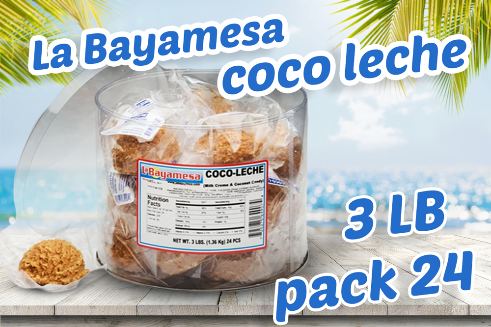 La Bayamesa Coco Blanco||Coco Leche||Coco Amelcochado||Crema De Leche3lb