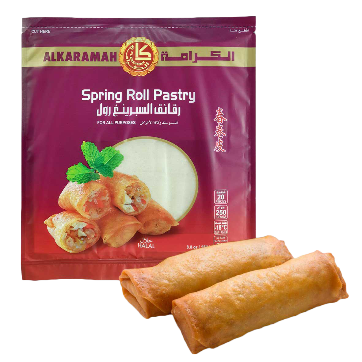 ALKARAMAH Spring Roll - Big size (250g) UPC 732542000230