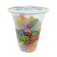 Fun Fruit Bites Assorted Spicy Drops Gummy Candy Cup - Sweet & Chewy Halal Treats - SANI-LLC