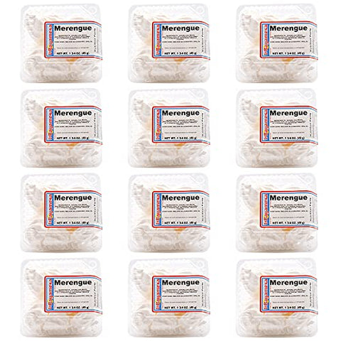 La Bayamesa Meringue cookies vanilla flavor, keto friendly gluten free fat free low carb low sugar healthy snack candy keto snack, keto candy 1.72 oz (49g) | pack of 12 - SANI-LLC