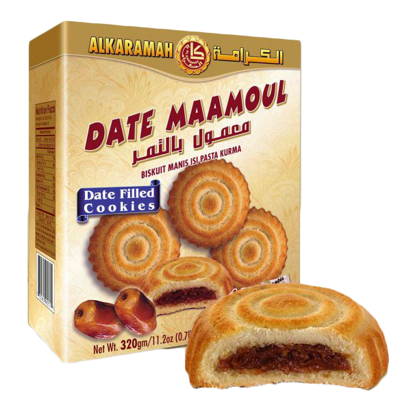 ALKARAMAH MAAMOUL DATE - REGULAR 20X320g (16pc x 20g)  || Recommended Retail Price $3.99 - Recommended Retail Price for 20Pc/Case = $79.99 ||  UPC 732542002715